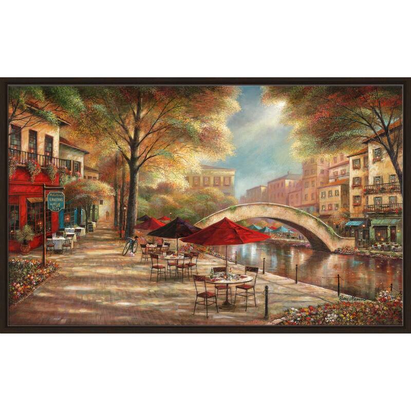 "Riverwalk Charm" by Ruane Manning Print on Floating Canvas