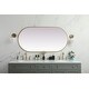 preview thumbnail 9 of 9, Elegant Lighting MR2A3060 Asha 30" W x 60" H Oval Framed Bathroom