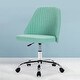 preview thumbnail 15 of 33, Home Office Chair Twill Fabric Ergonomic Desk Chair Computer Task Chair Vanity Chair