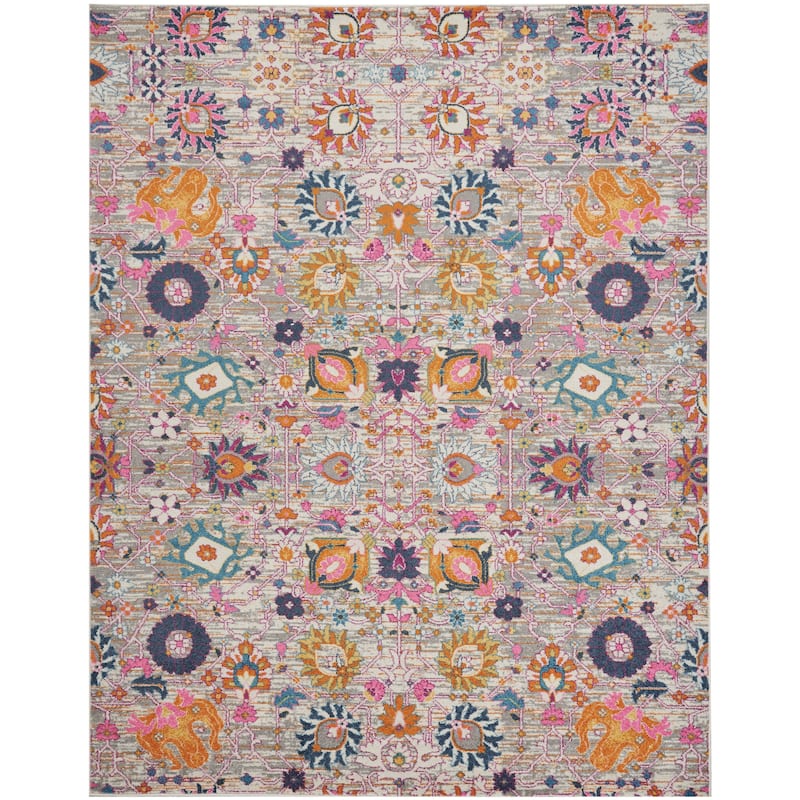 Nourison Passion Boho French Country Floral Area Rug.