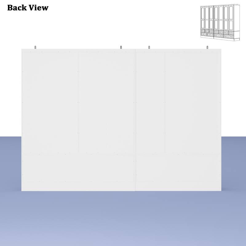 Tranquil Vista Dual Wardrobe Classic Storage Modular Cloest Armoires