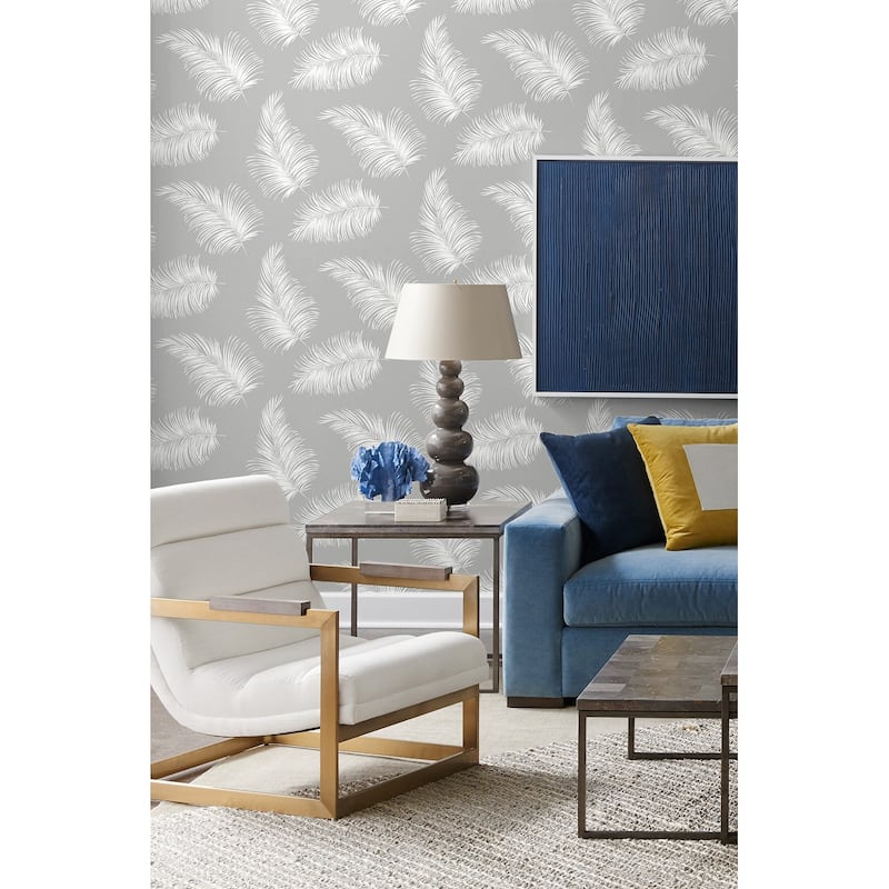 Luxe Haven Tossed Palm Peel and Stick Wallpaper