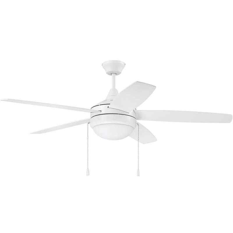 Craftmade Phaze 5 52" 5 Blade LED Ceiling Fan - White