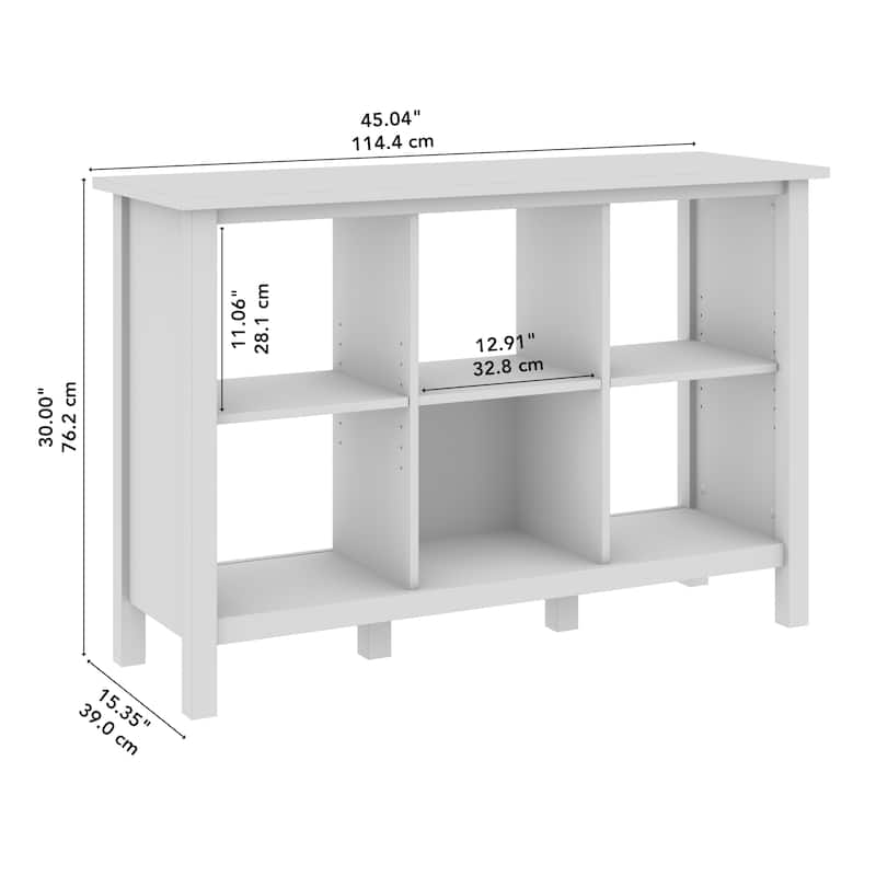 Mayfield 6 Cube Bookcase Organizer and Storage by Bush Furniture