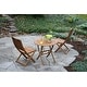 preview thumbnail 6 of 6, Eilaf 30" Folding Eucalyptus Bistro Table