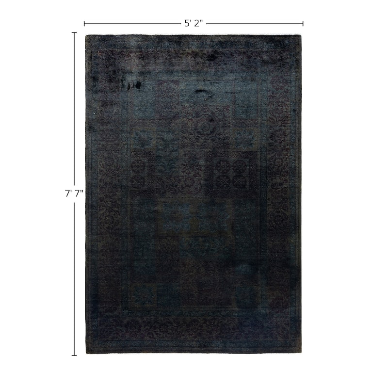 Vibrance One-of-a-Kind Hand-Knotted Area Rug - Brown, 5' 2" x 7' 7" - 5' 2" x 7' 7"