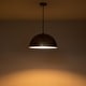 preview thumbnail 9 of 12, 1-Light Industrial Vintage Distressed Brass with Gold Leaf Dome Pot Lid Pendant Light/ Gold Kitchen Island Lighting