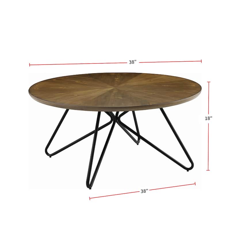 Round Coffee Table in Dark Brown Bed Bath & Beyond 35184691