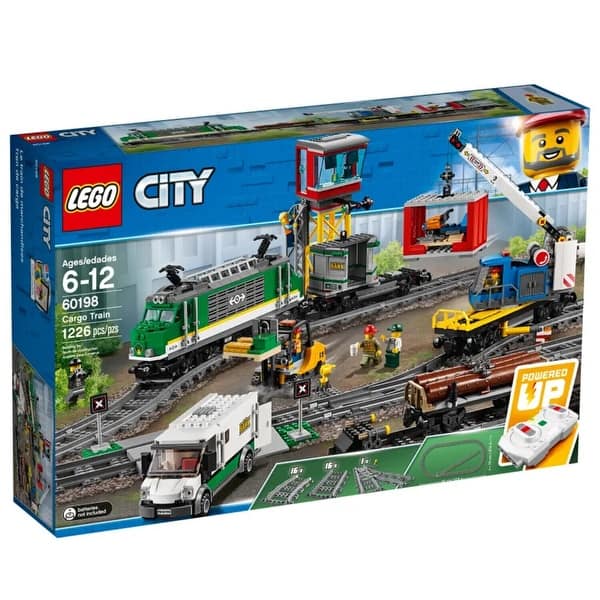 slide 2 of 4, LEGO City Cargo Train Set, 1226pcs Remote Control Play Set for Kids, Ages 6-12