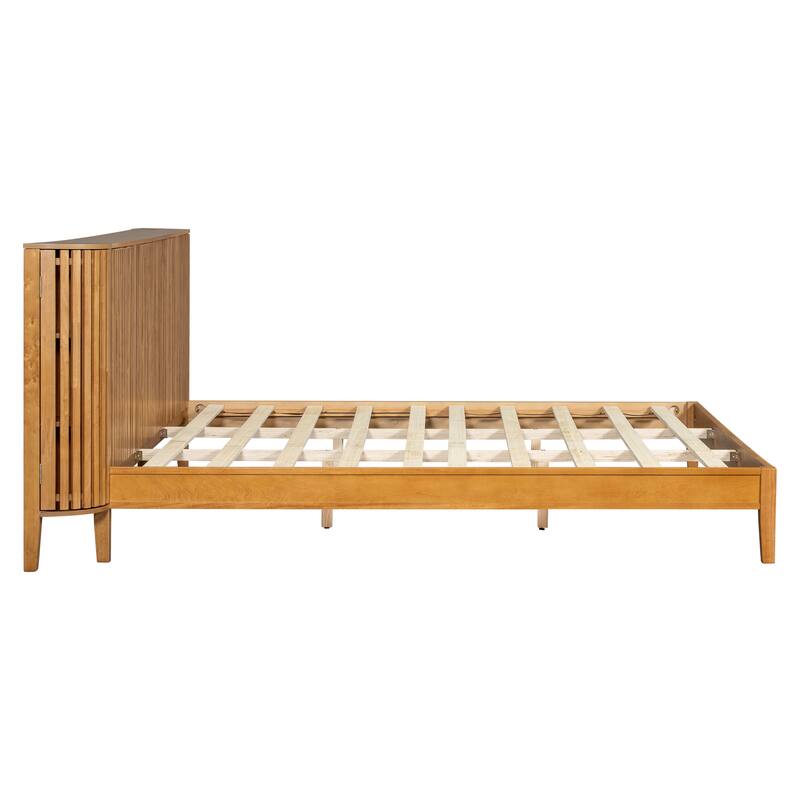 Christopher Knight Home - Theodosia Solid Wood Bedframe with Headboard