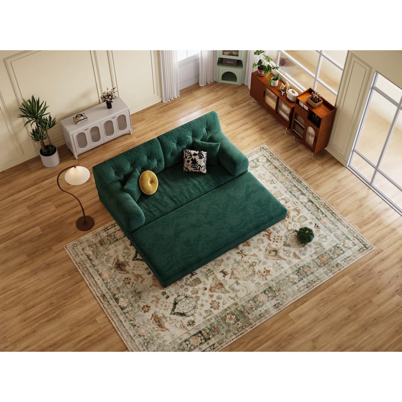 Modular Sofa, Convertible Pudding Block Sofa, Floor-Standing Sofa Bed With Armrests And Comfortable Sofa Bed