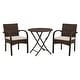 preview thumbnail 3 of 6, Anchor Lane Chairs with Cushion/Table Set of 3