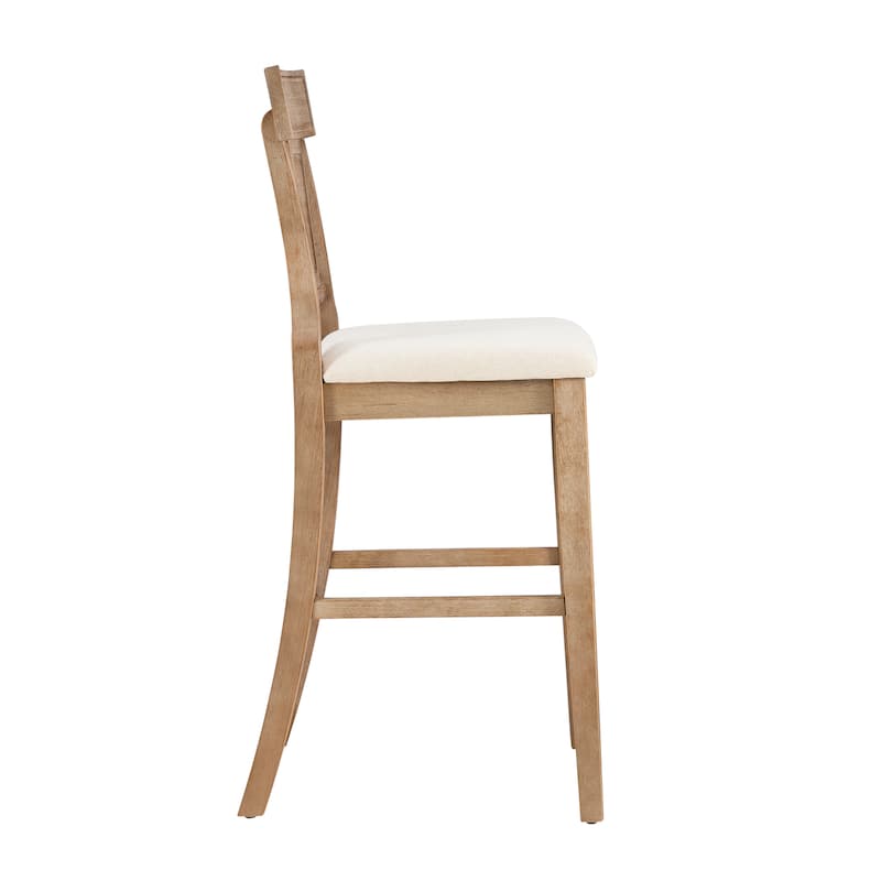 Ryder Handwoven Rattan Farmhouse Bar Stool