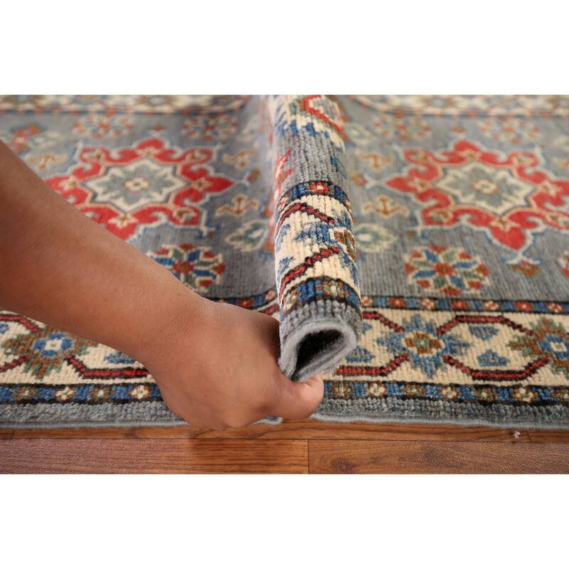Traditional Kazak Oriental Runner Rug Handmade Wool Carpet - 2'1" x 5'10"