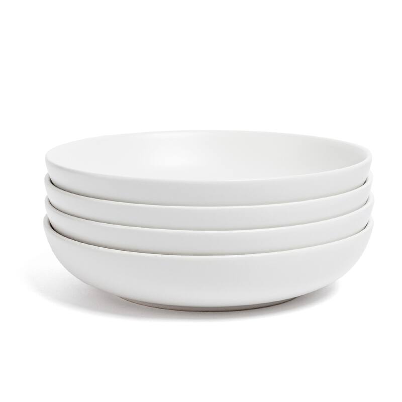 over&back Coupe Semi-Matte Stoneware Dinner Bowls - 30oz