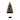 Sisal Bottle Brush Tree with Wood Slice Base and Snow Finish