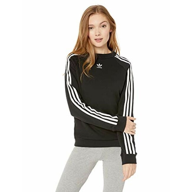 adidas trefoil crew neck sweatshirt womens