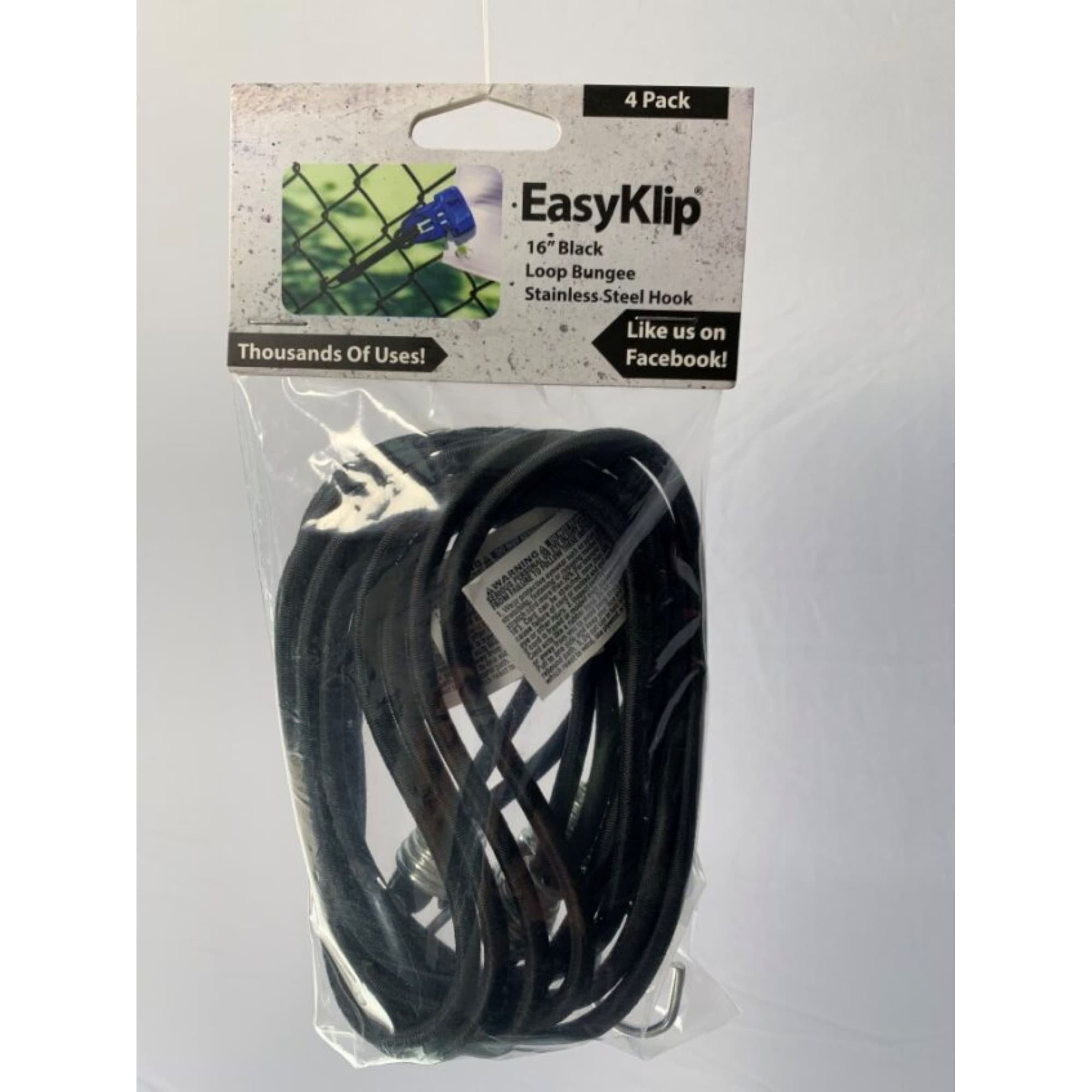 EasyKlip Loop Bungee Stainless Steel Hook 16