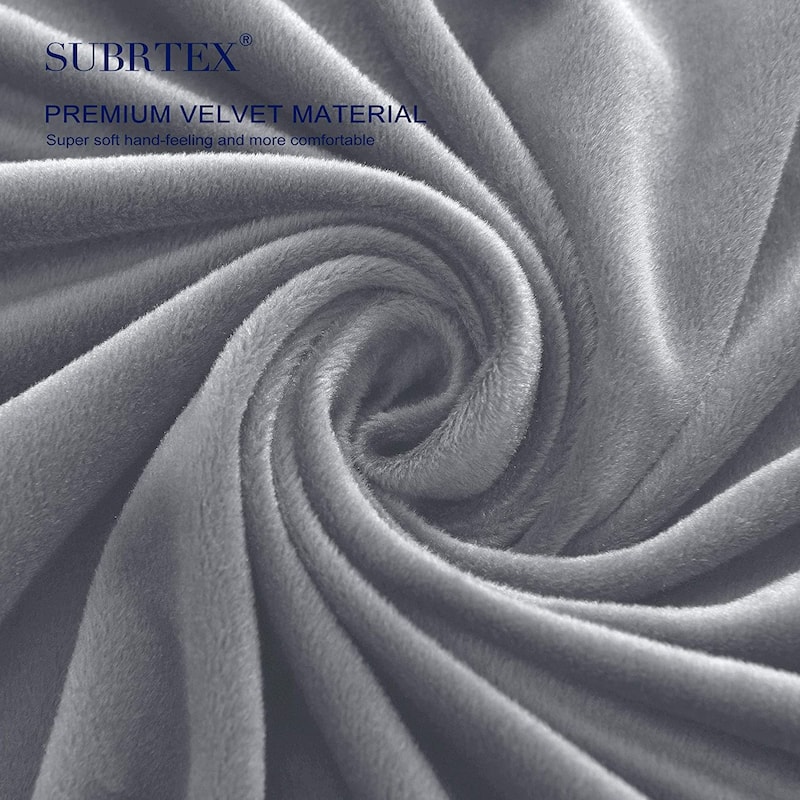 Subrtex Armchair Cushion Covers Velvet Stretch Furniture Protector