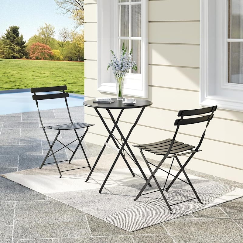 Outdoor Patio Table and Chairs Set for Apartments Porch Pool