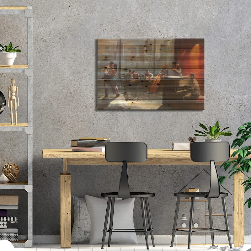 Room With A View I Print On Wood by Willem Haenraets - Multi-Color