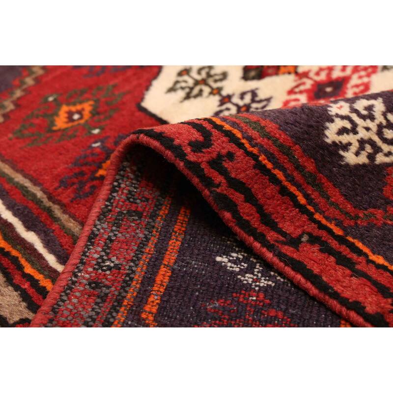 ECARPETGALLERY Hand-knotted Andelz Red Wool Rug - 3'11 x 6'3