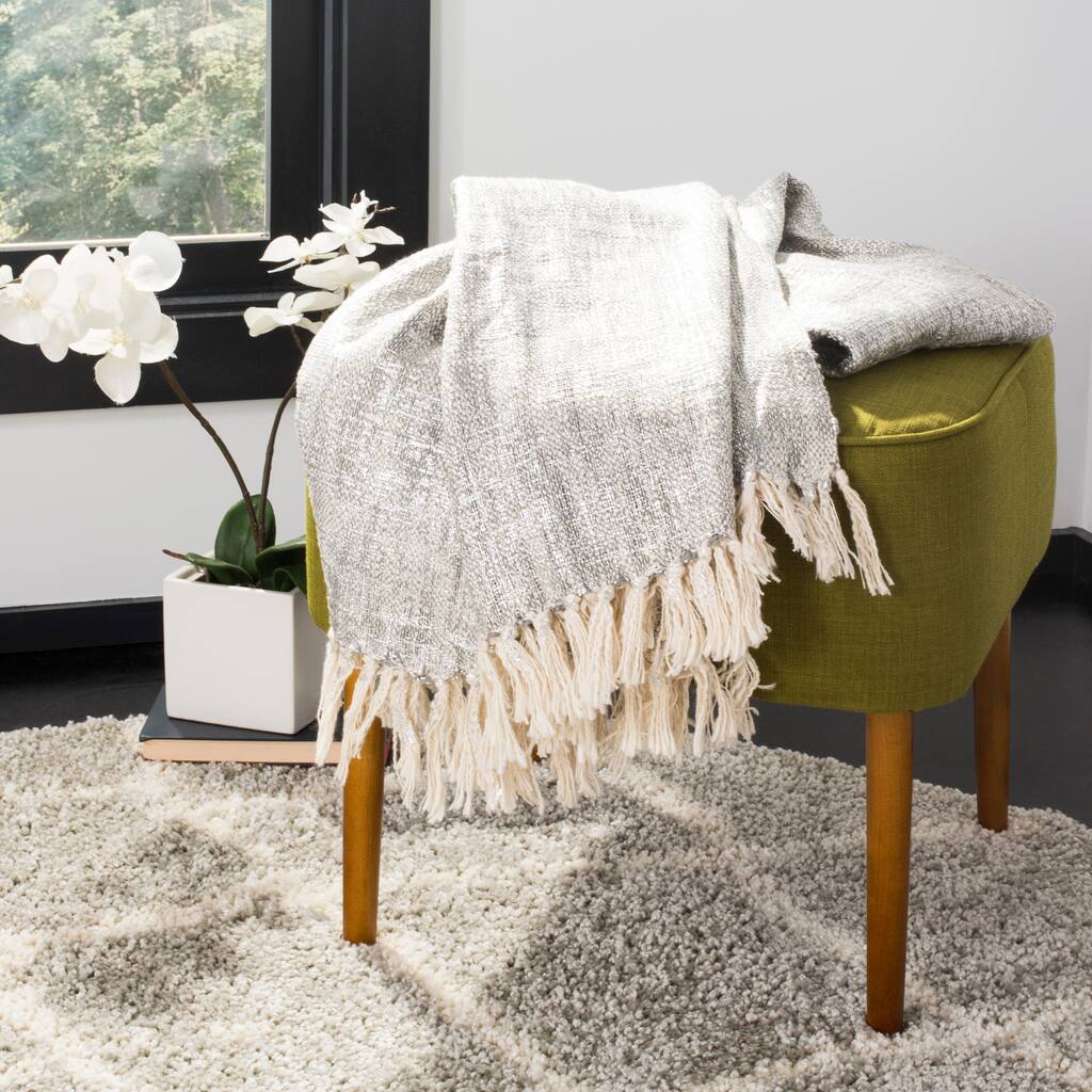 SAFAVIEH Andras Metallic Throw Blanket