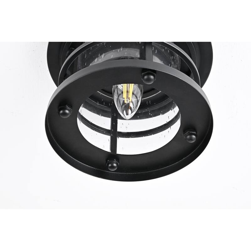 Jocelyn Outdoor Flush Mount in Black
