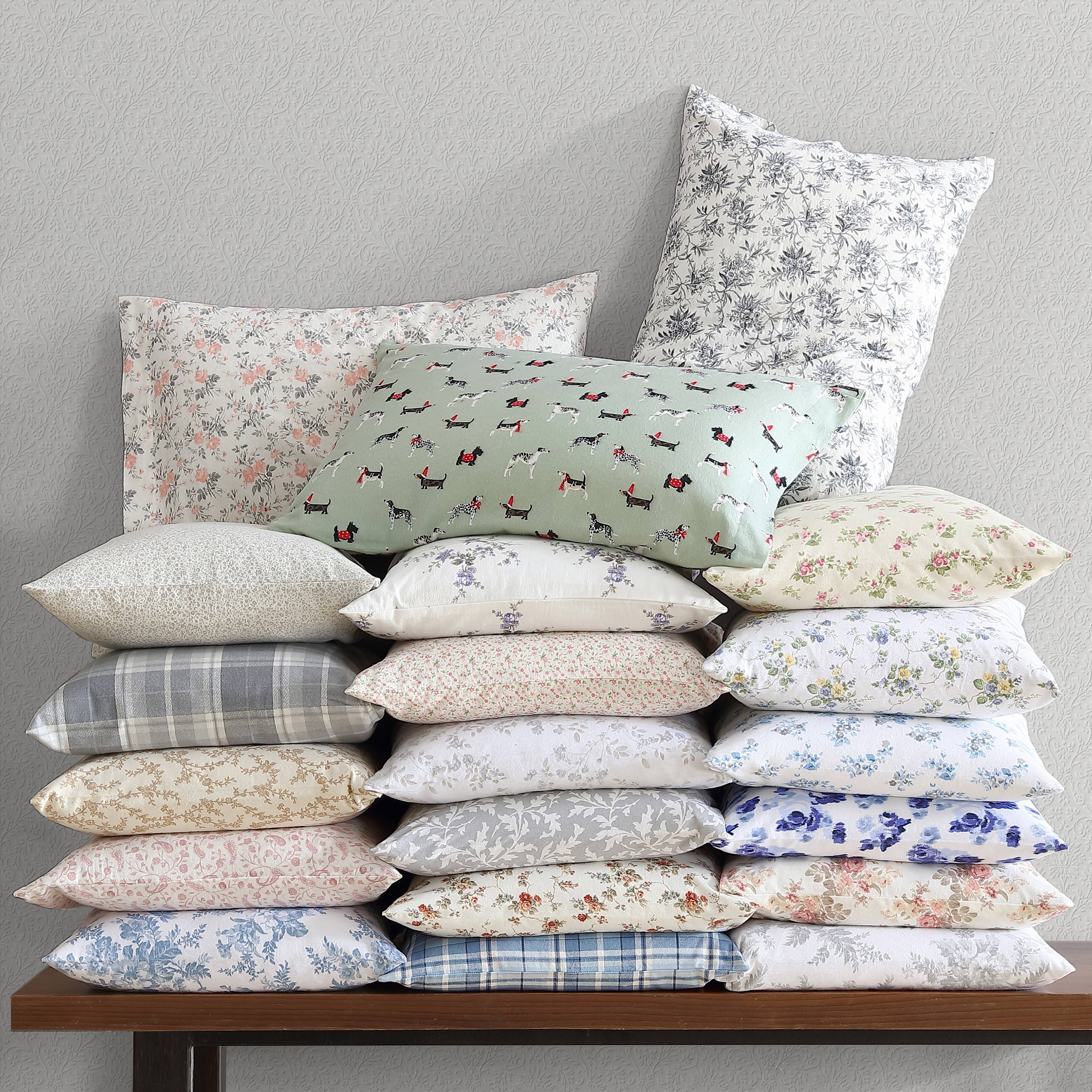 Laura Ashley Cotton Flannel Deep Pocket Sheet Pillowcase Set On Sale Bed Bath Beyond 4458640