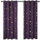 preview thumbnail 10 of 54, Deconovo Gold Star Foil Room Darkening Curtains for Kids 2 Panels