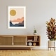 preview thumbnail 9 of 8, Amanti Art Paper Mesa II by June Erica Vess Wood Framed Wall Art Print - Svelte Natural