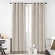 preview thumbnail 13 of 112, Deconovo Silver Wave 52 Width Curtain Panel Pair (2 Panel) W42"x L45" - Light Beige