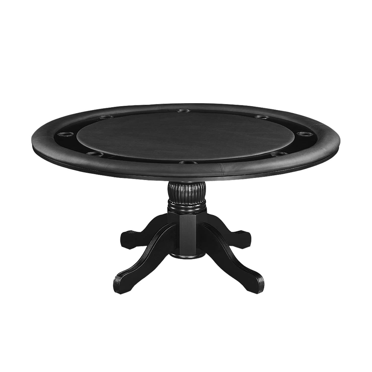Wood Two-in-one 60 Inch Poker and Game Table With Padded Vinyl Poker Surface By RAM Game Room - 60 INCH