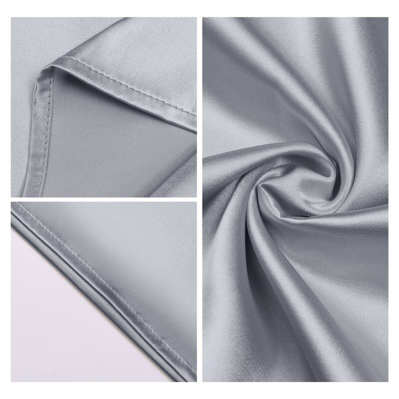 Breathable Pillow Case with Envelope Pillowcases w Eye Mask, Hair Band - Dark Gray