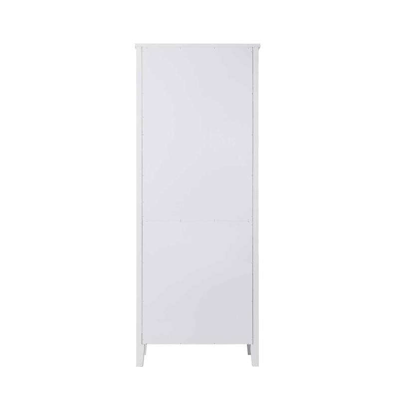 Kensington 16-28 Inch Bath Storage Glass Cabinet