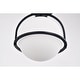 preview thumbnail 6 of 10, Nuka 12 Inch Modern Semi-Flush Mount Pendant Ceiling Lighting