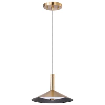 Corrine 10 Inch LED Pendant Burnished Brass 3K/4K/5K CCT Selectable - Burnished Brass
