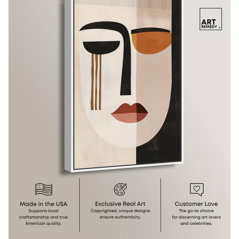 Face Moderne III Canvas by Art Remedy