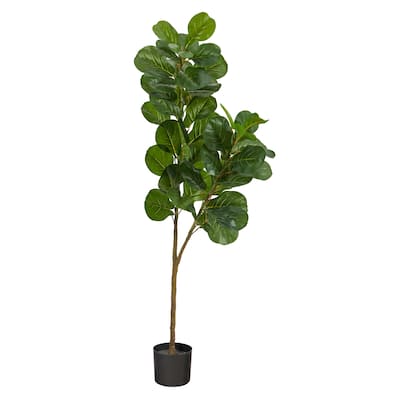 5.5' Fiddle Leaf Fig Artificial Tree - 6"