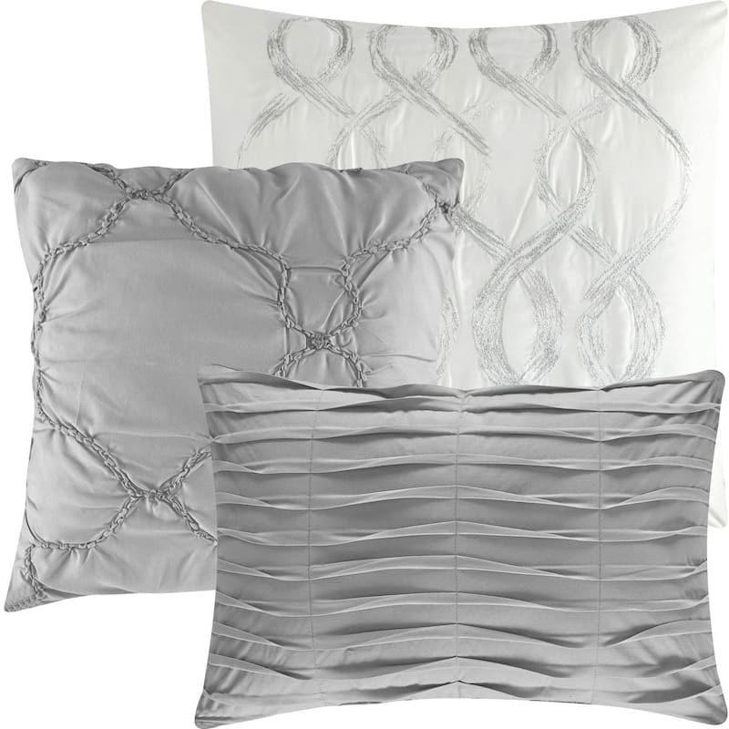Nanshing Joline Puckered 7 Piece Comforter Set