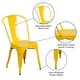 preview thumbnail 112 of 164, Metal Indoor/ Outdoor Stackable Bistro Chair (Set of 4)