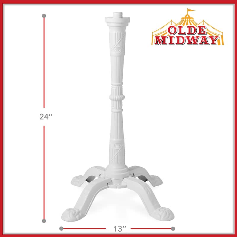 Gumball Machine Stand White Fits 15in Candy Dispensers