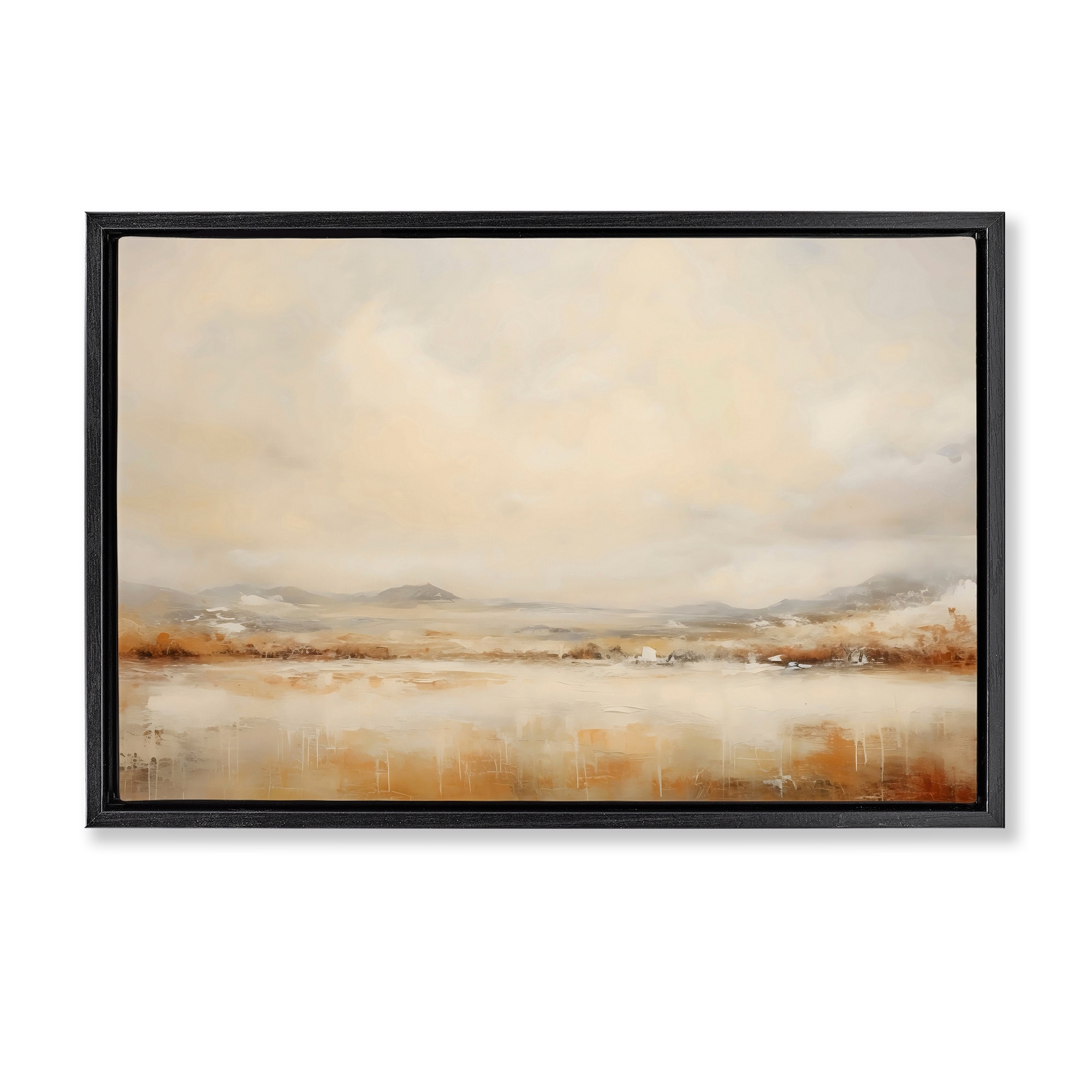 Stupell Ivory and Bronze Landscape Framed Floater Canvas Wall Art Design By LSR Creative Studio