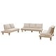 preview thumbnail 4 of 27, Christopher Knight Home - Topia Mid-Century Outdoor Sectional Sofa Set with Water-Resistant Cushions