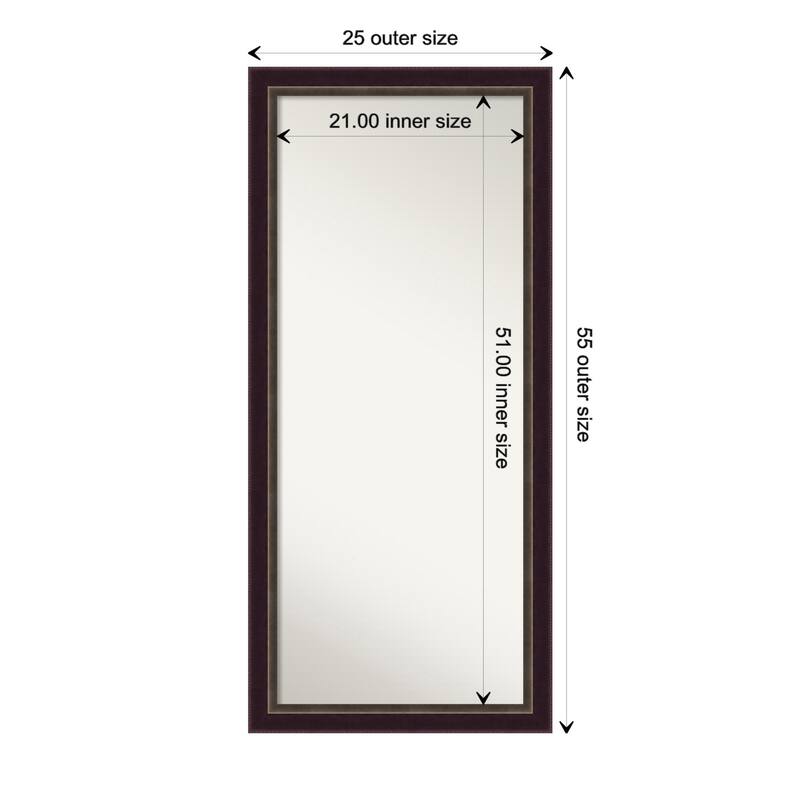 Oversized Wall Mirror Choose Your Custom Size - Signore Bronze Frame