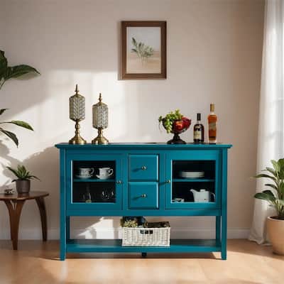 52" Sideboard Storage with Adjustable Shelves,Sideboard Buffet Cabinet