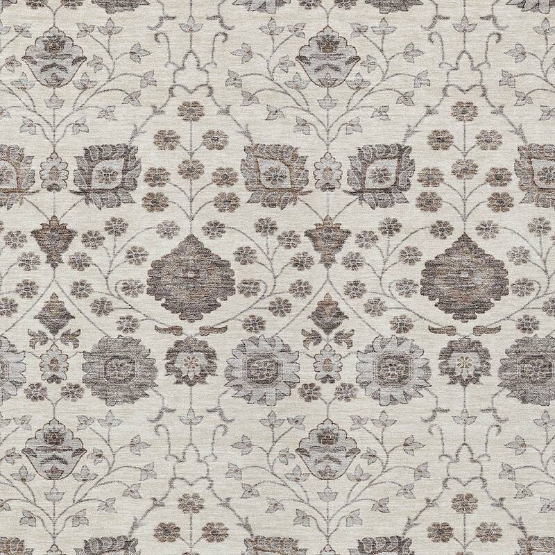 HomeRoots Floral Transitional Rectangle Outdoor Rug