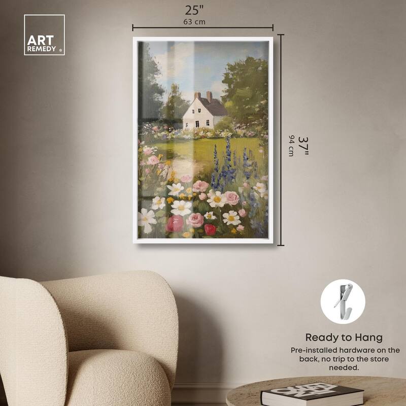 Floral Farmhouse I Shadowbox by Art Remedy