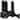 Juvale Wooden Easel Display Stand for Desk or Tabletop (6 Inches, Black, 6-Pack)