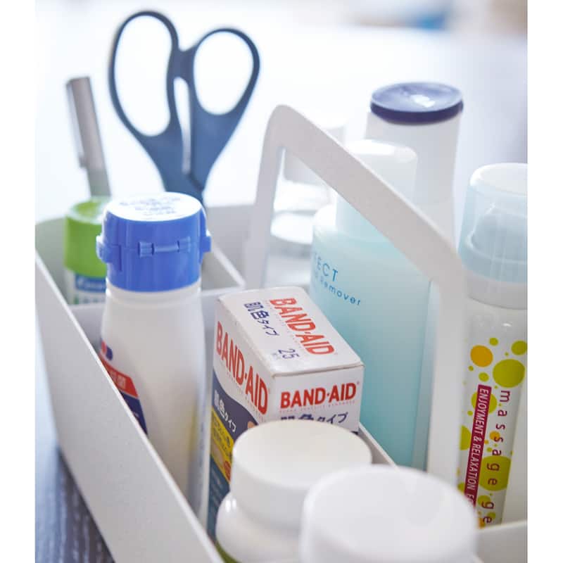 Yamazaki Home Storage Caddy, Steel - L 5.91 x W 11.81 x H 5.91 inches